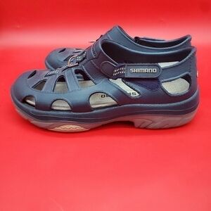 Shimano Shoes Men’s 8 Evair Marine Fishing Slip On Loafers Blue